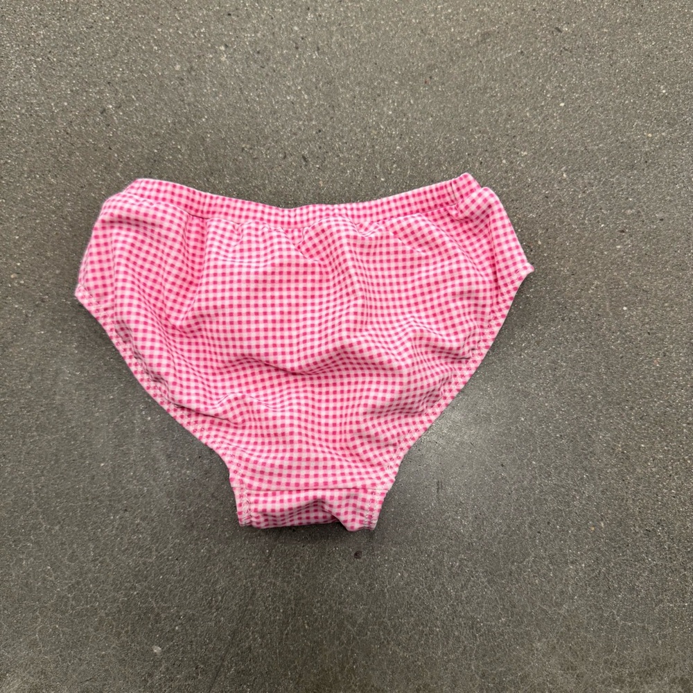 Apple Bottom Pink Gingham Ruffle Bikini Set Size 5 NWT - Picture 6 of 7